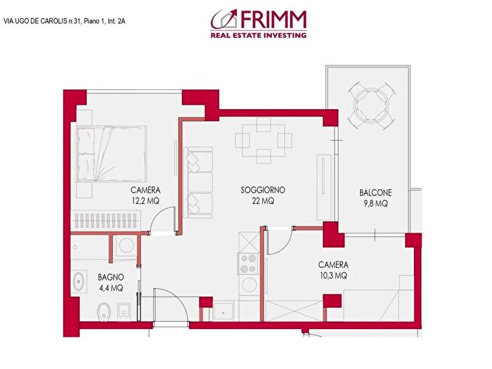 Appartamento trilocale in vendita in Roma