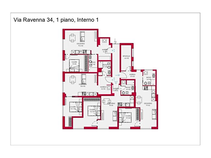 Appartamento bilocale in vendita in Via Ravenna, Roma