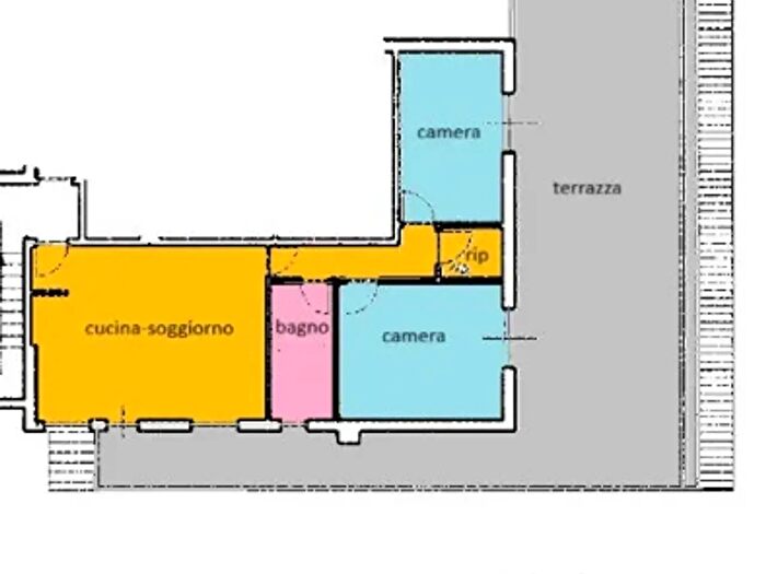 Appartamento quadrilocale in vendita in Via Guido Rossa, Cecina