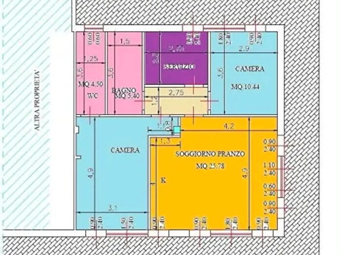 Appartamento quadrilocale in vendita in Viale Galliano, Cecina