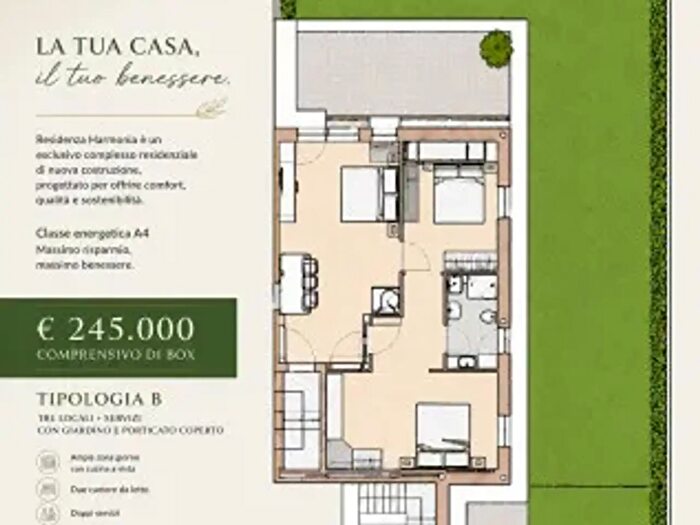 Appartamento trilocale in vendita in Cameri