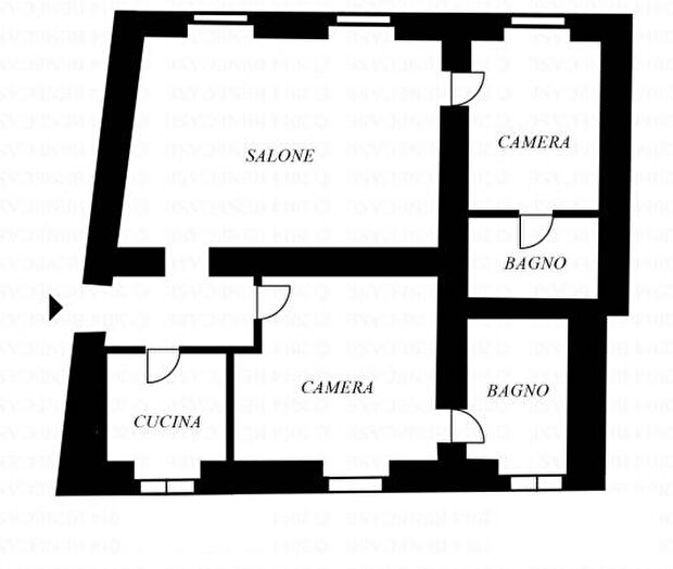 Appartamento trilocale in vendita in Via Sabotino, Roma