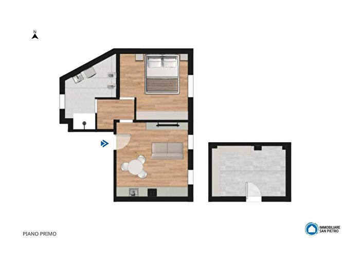 Appartamento bilocale in vendita in Piazza della Repubblica, Galliera