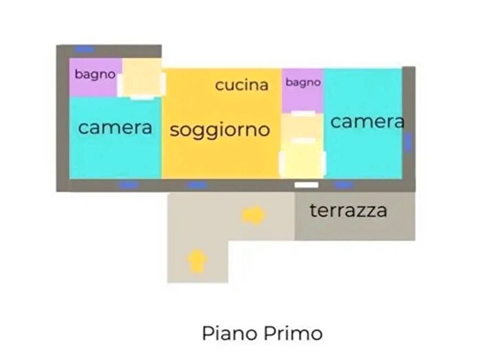 Appartamento con 6 locali in vendita in Via Montanara, Cecina
