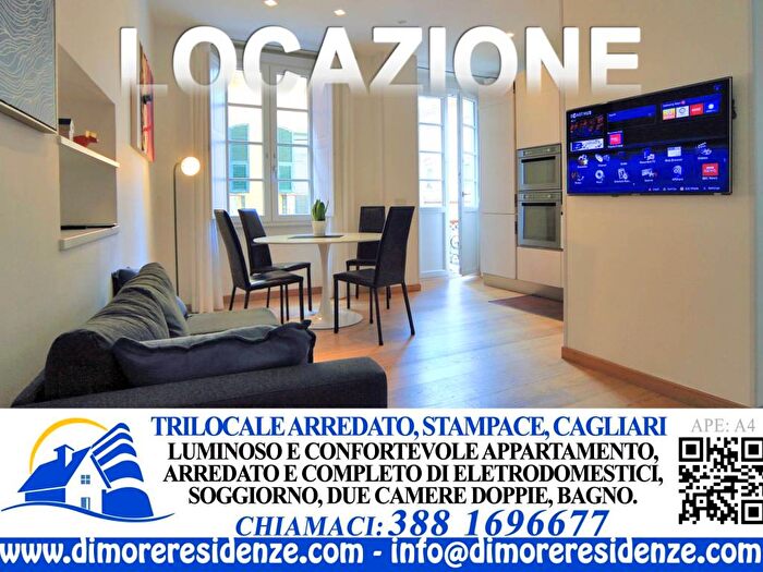 Appartamento trilocale in affitto in Via Malta, Stampace, Cagliari