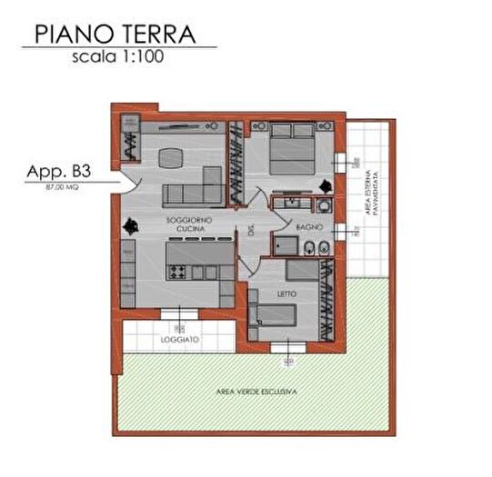 Appartamento trilocale in vendita in Piacenza