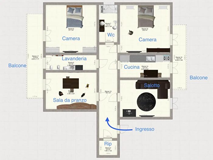 Appartamento con 5 locali in vendita in Via Modena, Catania