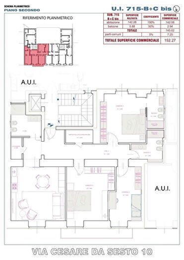 Appartamento quadrilocale in vendita in Via Cesare da Sesto Milano, Milano