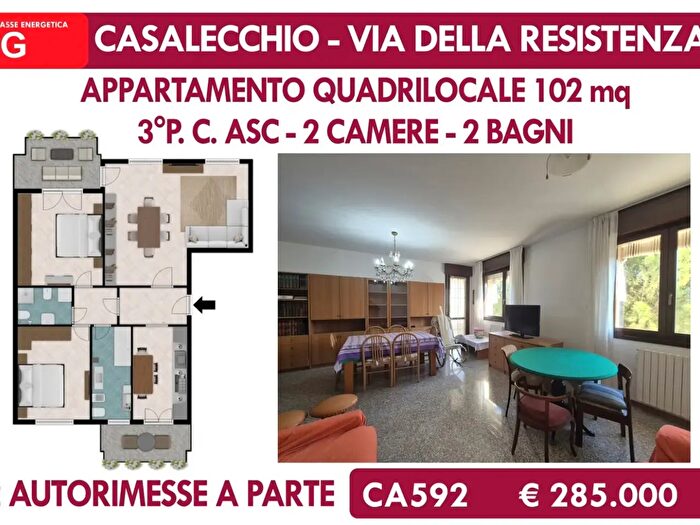Appartamento quadrilocale in vendita in Via della Resistenza, Casalecchio Di Reno