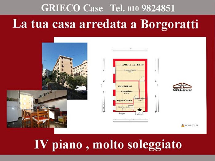 Appartamento bilocale in affitto in Via Evangelista Torricelli, Borgoratti, Genova