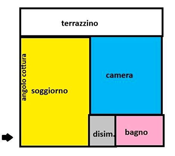 Appartamento bilocale in affitto in Via Paolo VI, Cisanello San Biagio, Pisa