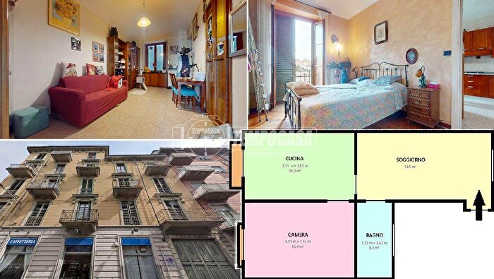 Appartamento trilocale in vendita in Via Cuneo, Torino