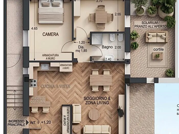 Appartamento trilocale in vendita in Cecina