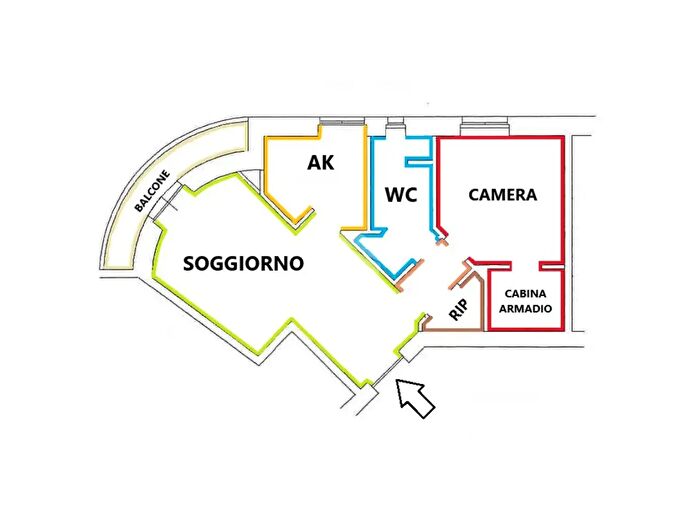 Appartamento bilocale in vendita in Via Antonio degli Effetti, Roma