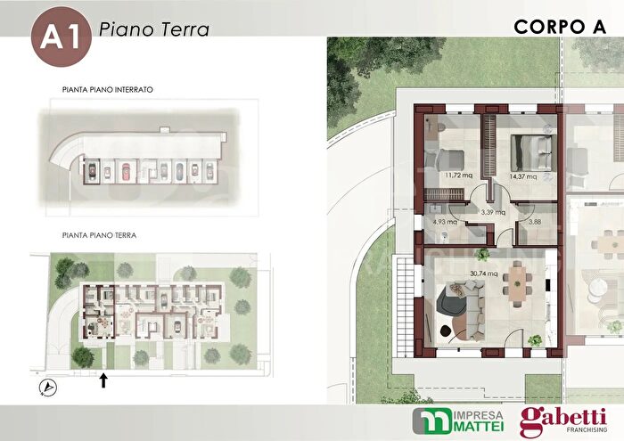 Appartamento trilocale in vendita in Verucchio
