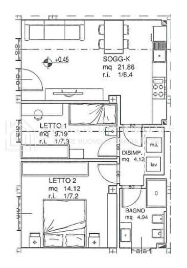 Appartamento trilocale in vendita in Ravenna