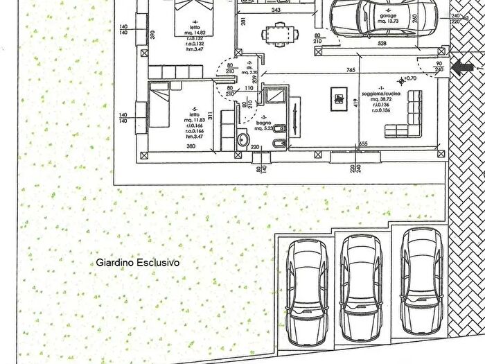 Appartamento trilocale in vendita in Conselice