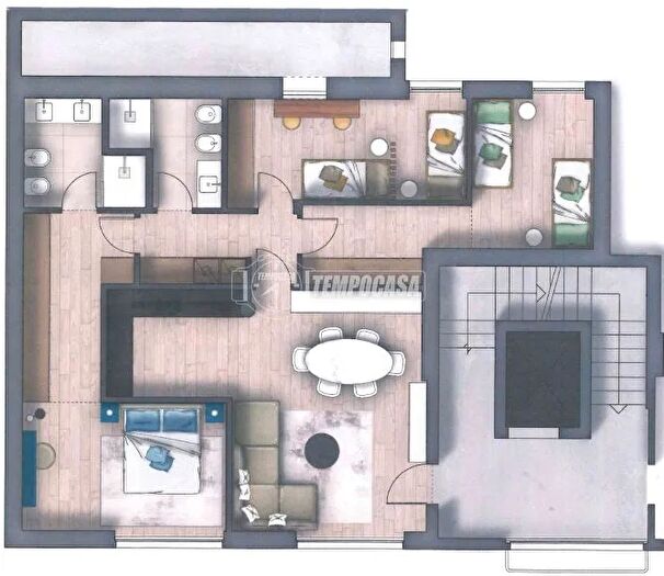 Appartamento quadrilocale in vendita in Via Regina Nuova, Laglio