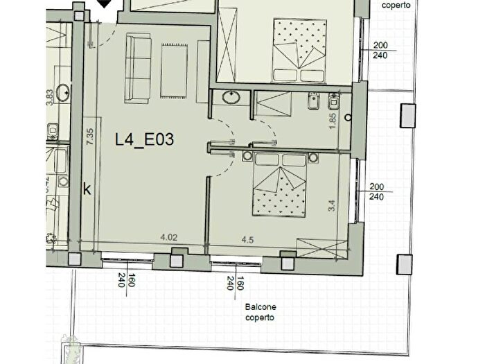 Appartamento bilocale in affitto in Via Porta di Vasco, Piazza, Mondovì