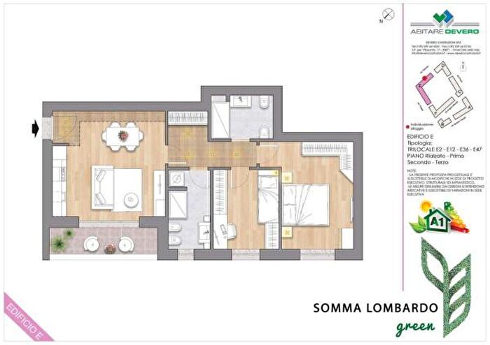 Appartamento trilocale in vendita in Via Villoresi Snc, Somma Lombardo