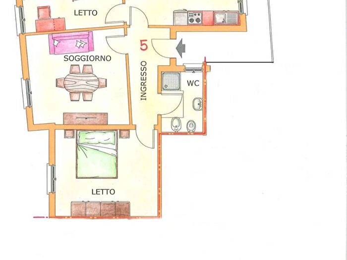 Appartamento quadrilocale in affitto in Via Vittorio Veneto, Lama, Lama Mocogno