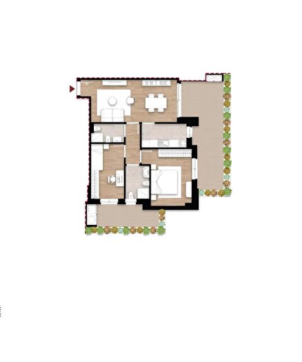 Appartamento trilocale in vendita in Via Roncoscrivia, Roma