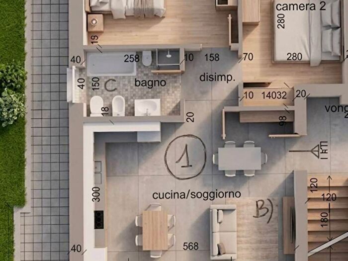 Appartamento trilocale in affitto in Via Santa maria, Castelrosso Torassi, Chivasso