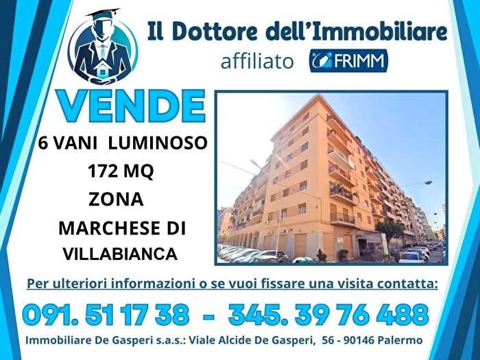 Appartamento con 6 locali in vendita in Via Generale Vincenzo Streva, Palermo