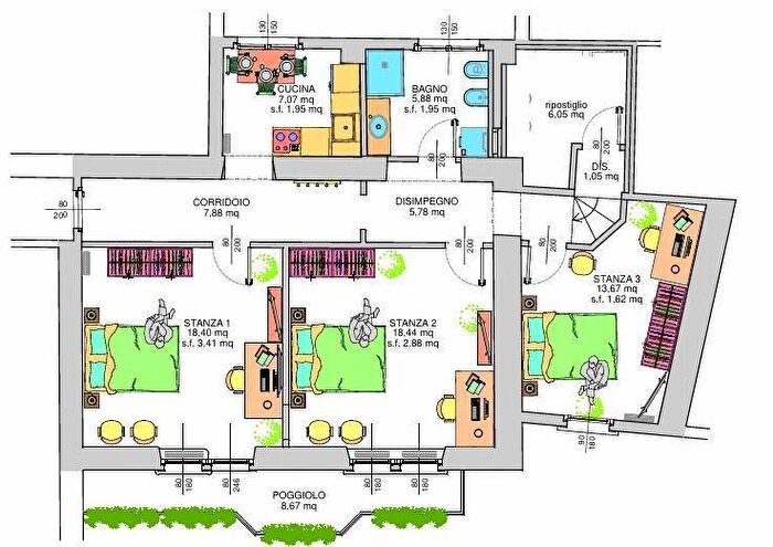 Appartamento con 5 locali in affitto in Via San Bernardino, San Camillo Lungofersina, Trento