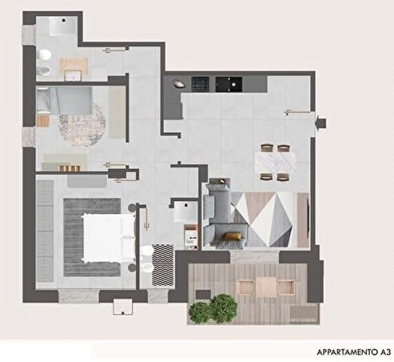 Appartamento trilocale in vendita in Via Giovanni Romagnoli, Rimini