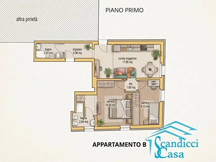 Appartamento trilocale in vendita in Via Guardiana, Lastra A Signa