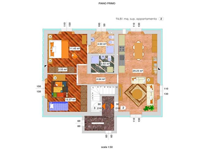 Appartamento trilocale in vendita in Frazione Rigosa, Algua