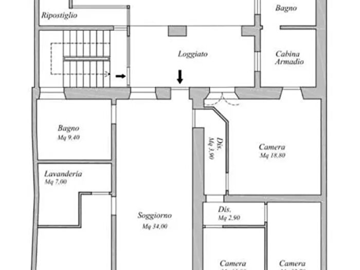 Appartamento quadrilocale in vendita in Via San Giovanni, Piacenza