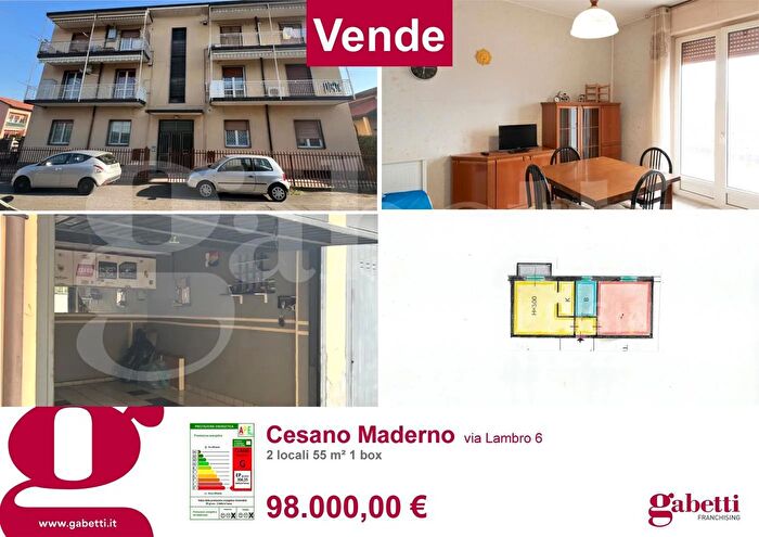 Appartamento bilocale in vendita in Via Lambro, Cesano Maderno