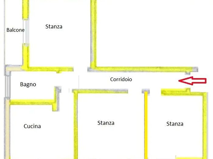 Appartamento quadrilocale in vendita in Via Bassano Nuda Proprieta', Bolzano