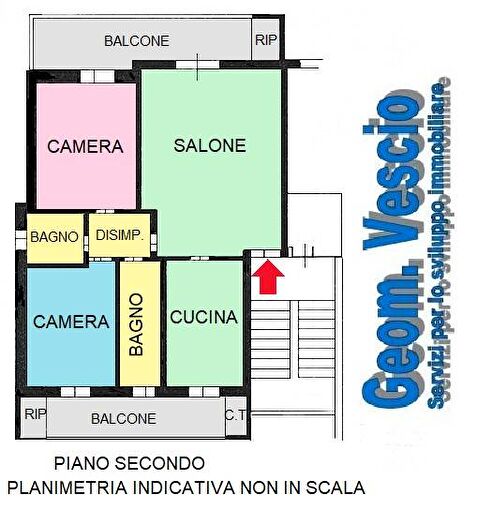 Appartamento quadrilocale in affitto in Via Emilio Baletti, Semicentro, Chieri