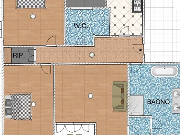 Appartamento quadrilocale in affitto in Appio Latino, Roma