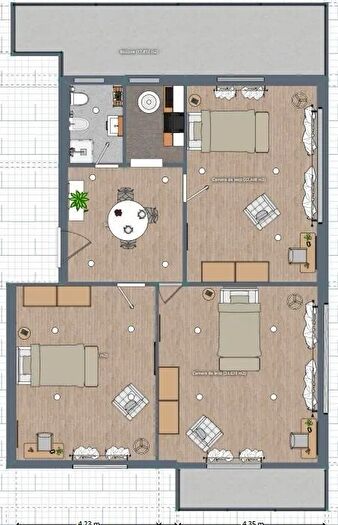 Appartamento monolocale in affitto in Via Monteleone di Fermo, Roma