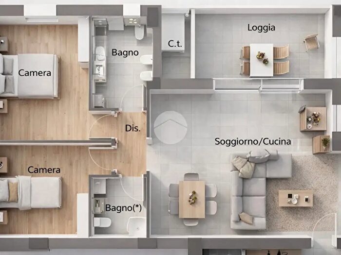 Appartamento trilocale in vendita in Via Turchetta, Rimini