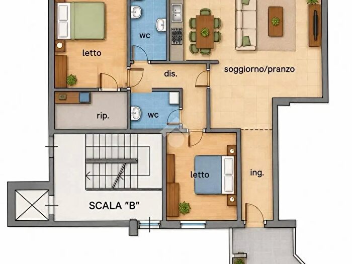 Appartamento quadrilocale in vendita in Viale della Repubblica, Cassano Delle Murge