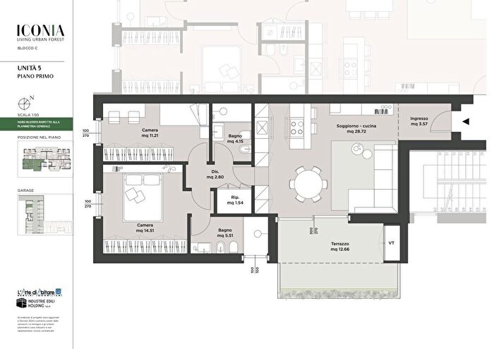 Appartamento trilocale in vendita in Rimini