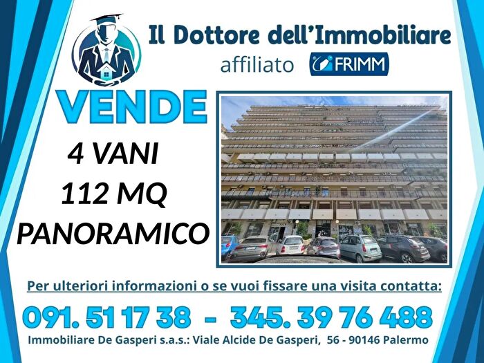 Appartamento quadrilocale in vendita in Viale Alcide De Gasperi, Palermo