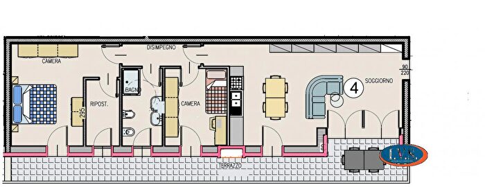 Appartamento trilocale in vendita in Via d Cattaneo, Montegalda