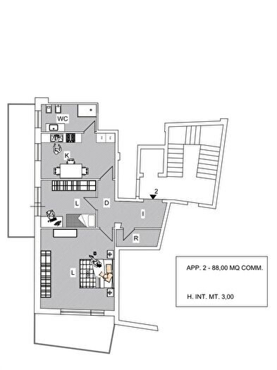 Appartamento bilocale in vendita in Foggia