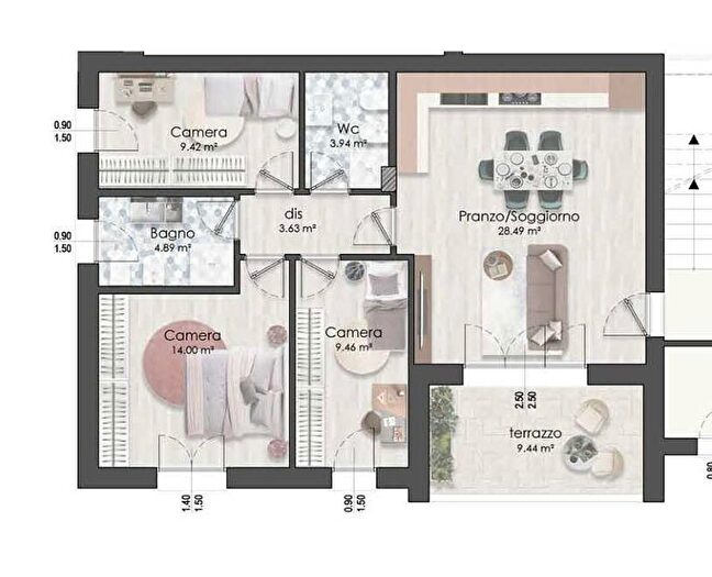 Appartamento con 5 locali in vendita in Via Virginia Wolf, Maranello