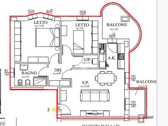 Appartamento trilocale in vendita in Via Peschiera, Castelfranco Emilia