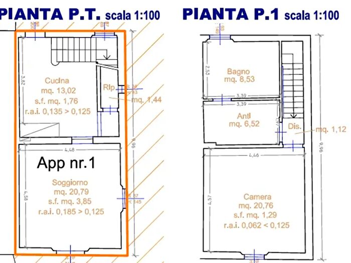 Casa trilocale in vendita in Cascina