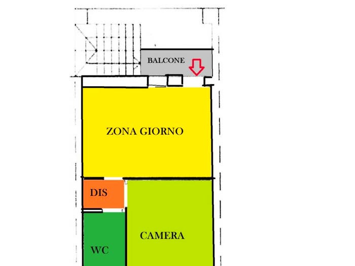 Appartamento bilocale in affitto in Via Risorgimento, Scannabue Cascine Capri, Palazzo Pignano