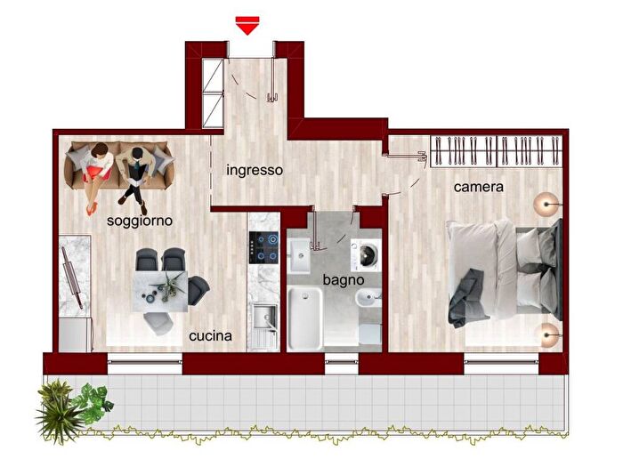 Appartamento bilocale in affitto in Via Varesina, Certosa, Milano