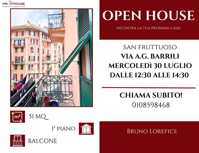 Appartamento bilocale in vendita in Via Anton Giulio Barrili, Genova